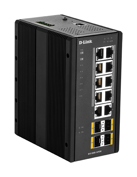 D-Link DIS-300G-14PSW – Switch công nghiệp Gigabit Managed PoE 14 cổng