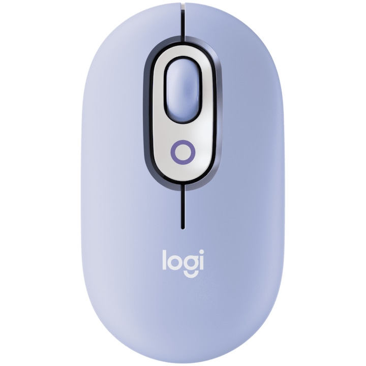 Chuột Không Dây Logitech Pop Tím với Biểu Tượng Cảm Xúc