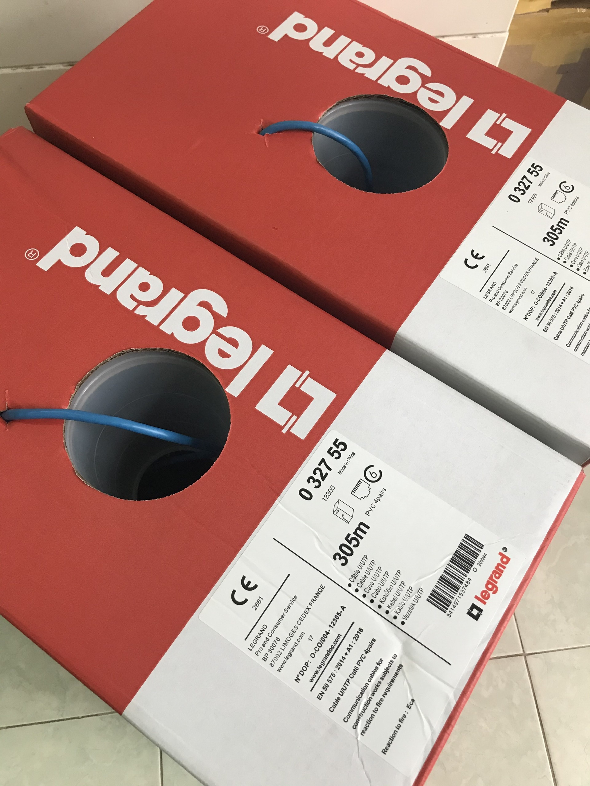 TIC Phân Phối Cáp Mạng Legrand Cat5 E, Cat6, Cat6 A, Cat7 | Hàng chính hãng