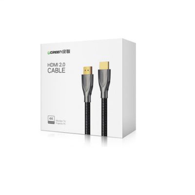 Cáp HDMI 2.0 Carbon dài 5m chính hãng Ugreen 50110 mạ vàng cao cấp | Hàng chính hãng