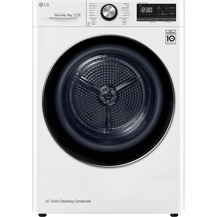 Máy sấy Quần Áo LG DVHP09W 9 kg Dual Inverter Heat Pump | Hàng chính hãng