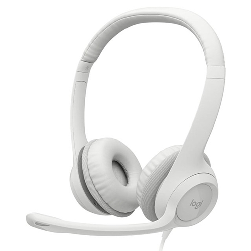 Tai nghe Logitech H390 USB Computer Headset / White (981-001287) | Hàng chính hãng