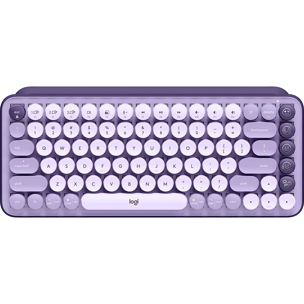 Bàn phím cơ không dây Logitech POP Keys (Tím) 920-011227 (lavender) | Hàng chính hãng