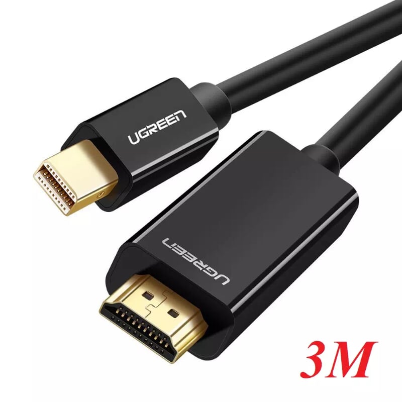 Cáp chuyển Mini DisplayPort to HDMI 3M 4K Ugreen 10455 | Hàng chính hãng