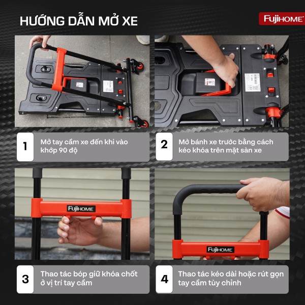 Xe đẩy đa năng 2 in 1 Fujihome FTM-150