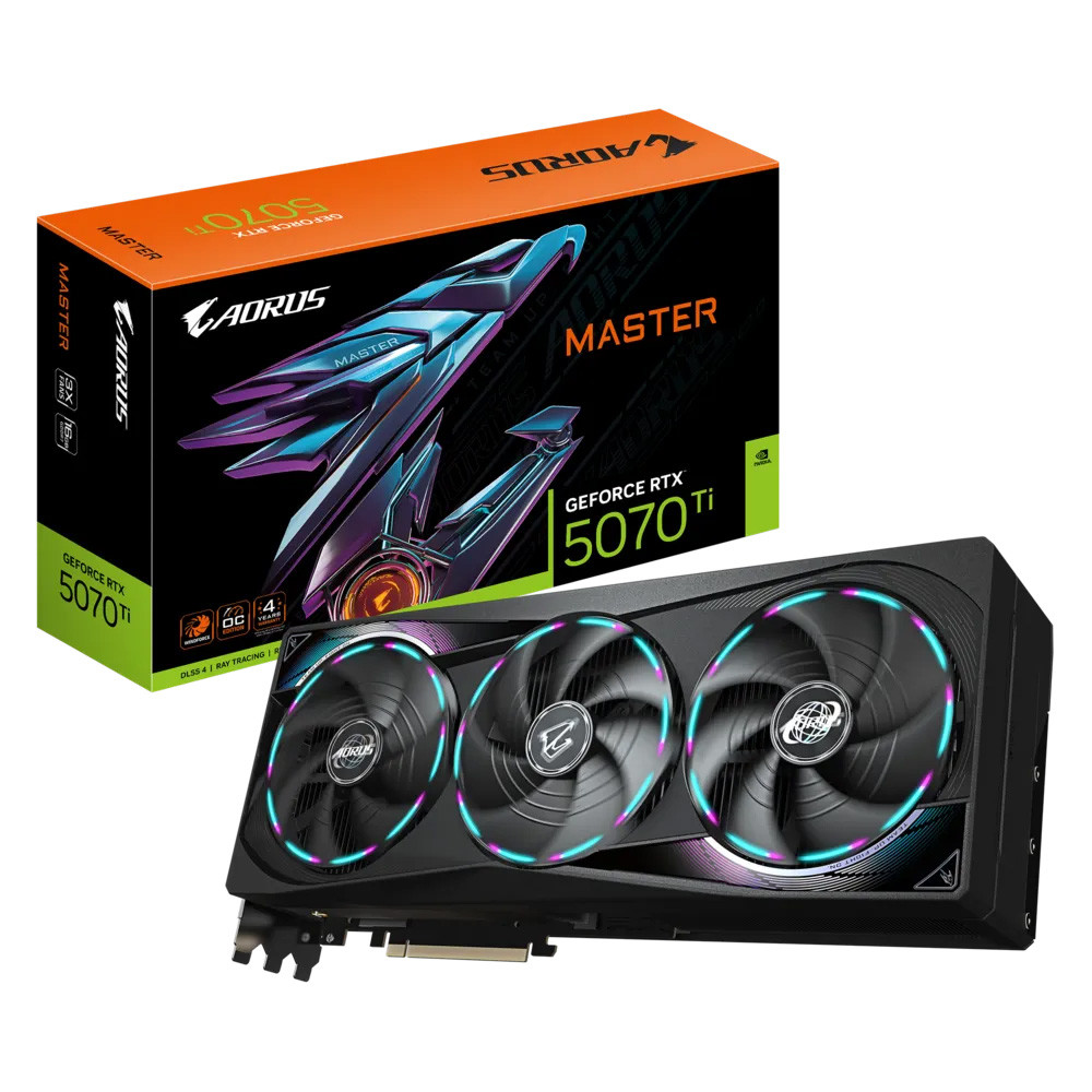 Card đồ họa Gigabyte AORUS GeForce RTX™ 5070 Ti MASTER 16G