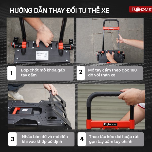 Xe đẩy đa năng 2 in 1 Fujihome FTM-150