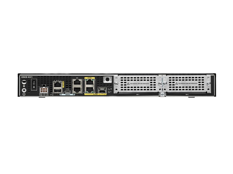 ISR4321/K9 Thiết bị định tuyến Cisco ISR 4321 (2GE,2NIM,4G FLASH,4G DRAM,IPB) | Hàng chính hãng