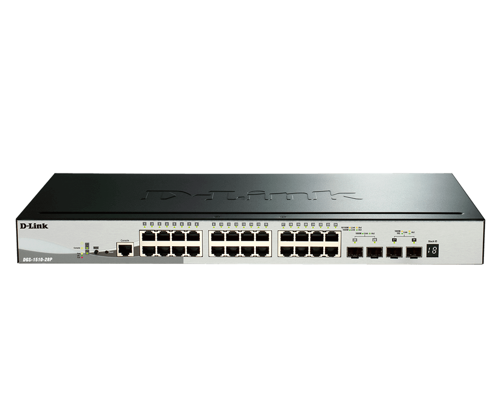 D-Link DGS-1510-28P – Switch Smart Managed Gigabit PoE 28 Cổng