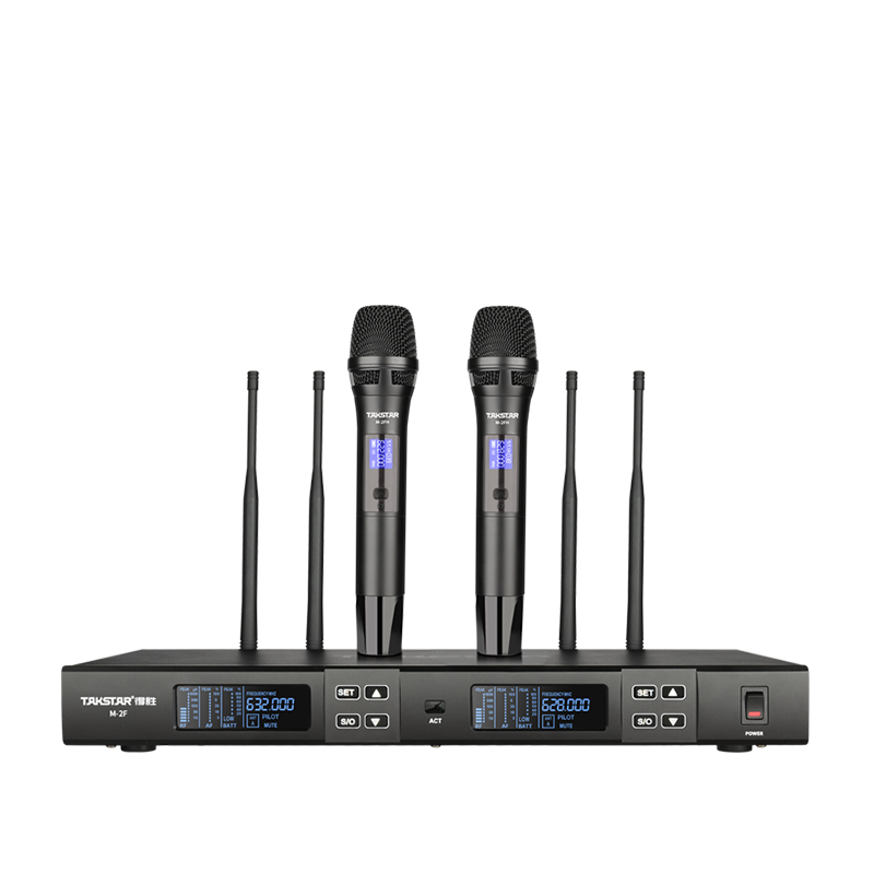 Bộ micro không dây tầm xa cầm tay UHF hai kênh M2-FH | Hàng chính hãng