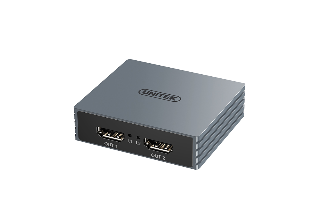 Bộ Chia HDMI 2.0 1 Ra 2 Unitek V170A Tích Hợp Cổng Audio 3.5mm