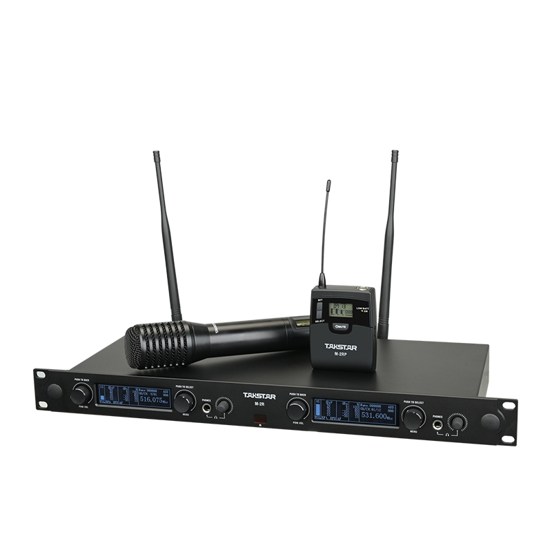 Bộ micro không dây hai kênh chất lượng cao M2-R phiên bản hai micro cài áo | Hàng chính hãng
