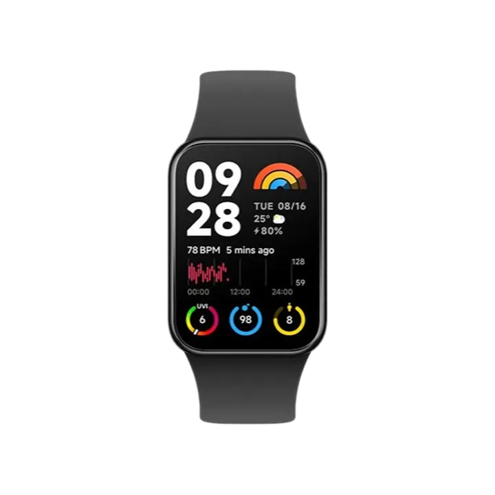 Vòng đeo tay thông minh Xiaomi Mi Band 8 Pro Black BHR8017GL | Hàng chính hãng