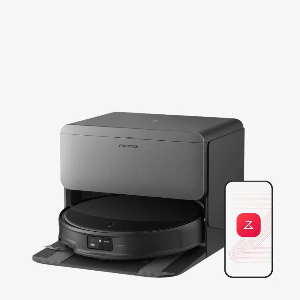 Robot hút bụi lau nhà Roborock Qrevo 2 Pro - Đen – Lực hút 25.000Pa, giặt giẻ bằng khí nóng