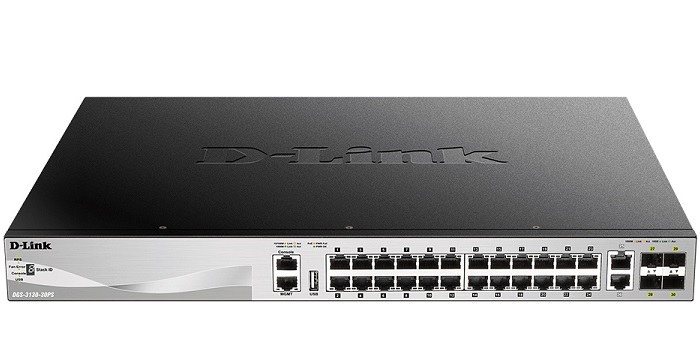 D-Link DGS-3130-30PS – Switch Layer 3 Stackable Managed 30 Port PoE+