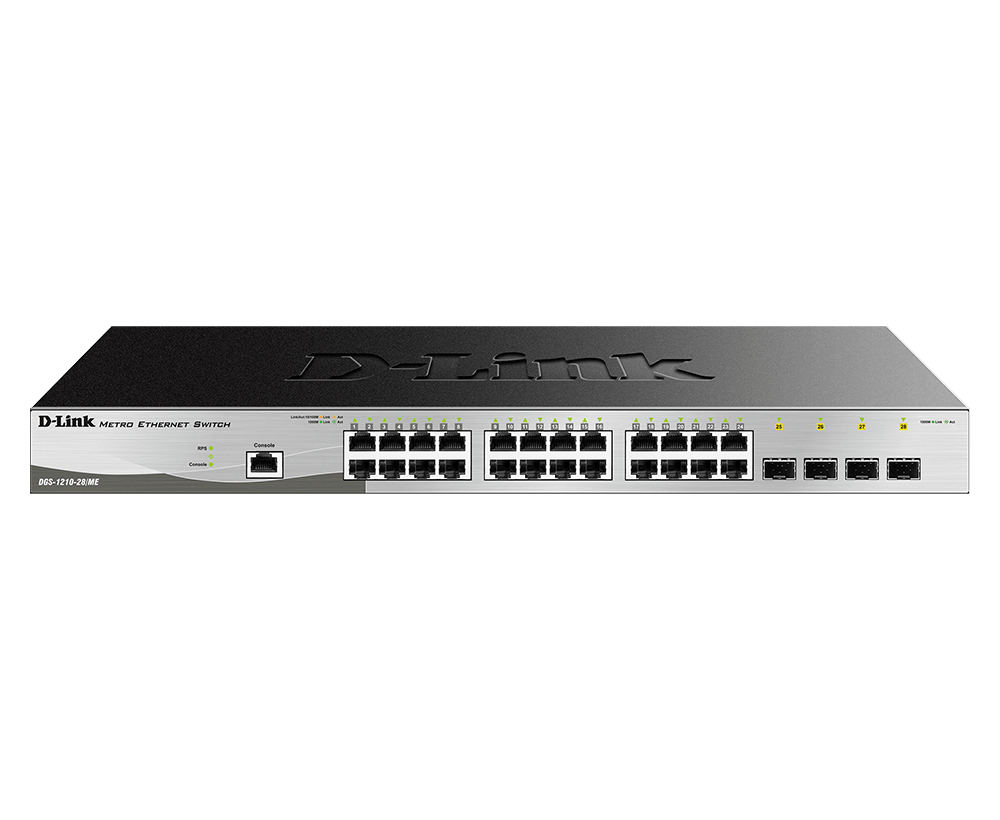 SWITCH D-LINK DES-1210-28/ME 28 PORT METRO ETHERNET