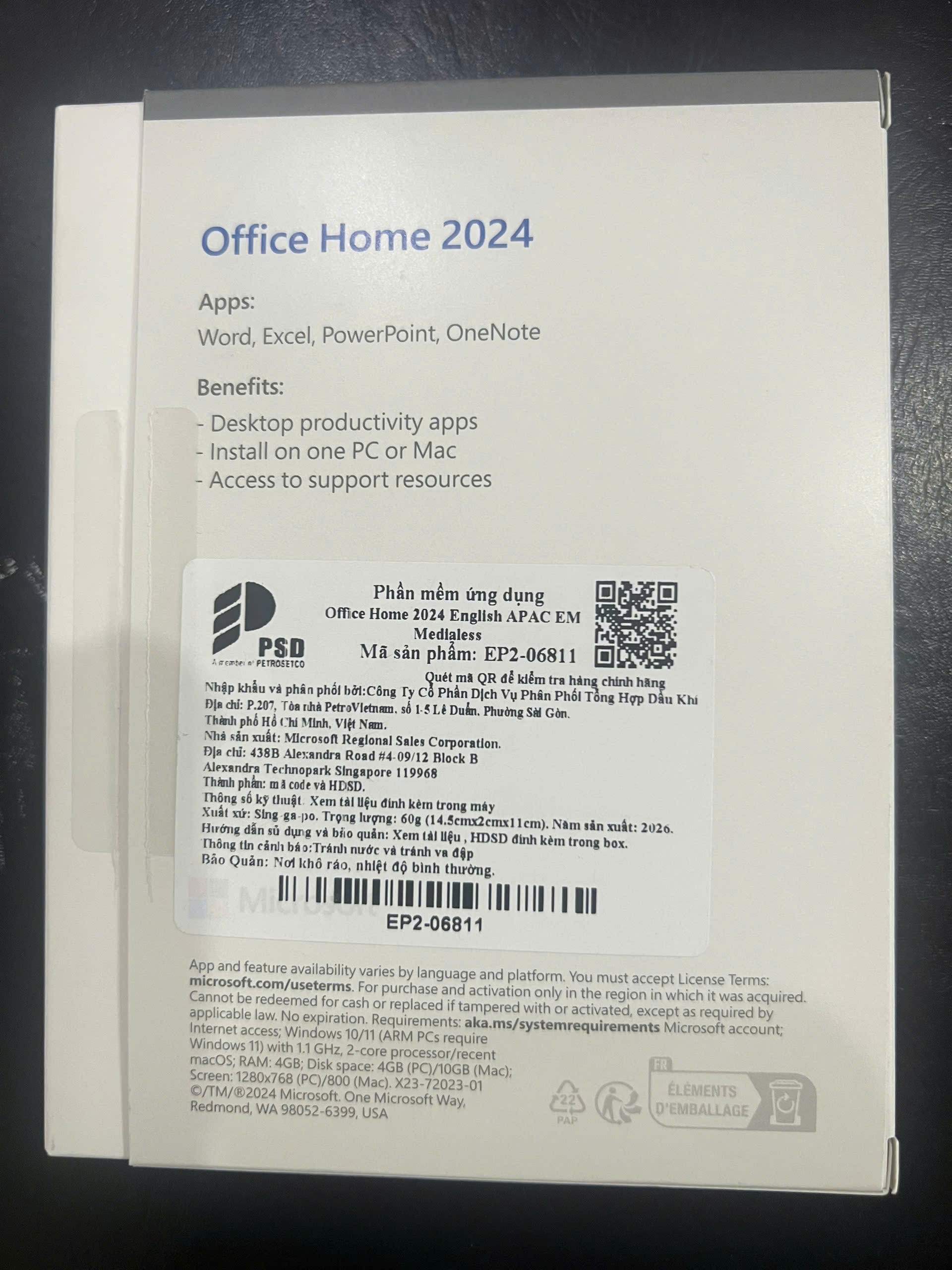 Phần mềm Microsoft Windows Home 11 64Bit KW9-00632