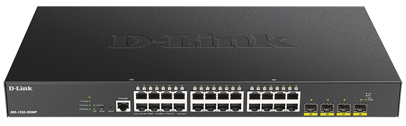 D-Link DGS-1250-28XMP – Switch Smart Managed Gigabit PoE+ 28 Cổng 10G