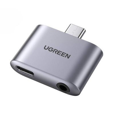 Đầu chuyển USB Type C to 3.5mm + sạc PD 30W Ugreen 70311 | Hàng chính hãng