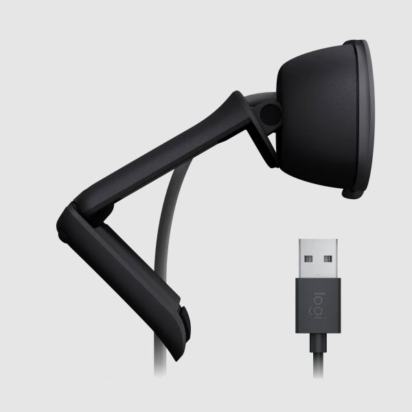 Webcam Logitech Brio 100 1080p full HD- Màu đen | Hàng chính hãng
