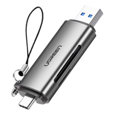Đầu đọc thẻ nhớ SD/TF chuẩn USB Type C và USB 3.0 Ugreen 50706 chính hãng | Hàng chính hãng