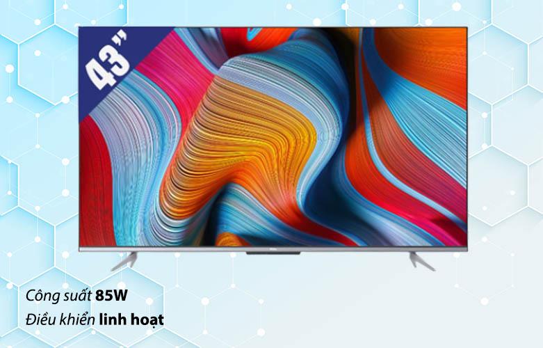 Smart Tivi TCL 4K 43P725 43 inch UHD Mới 2025 | Hàng chính hãng