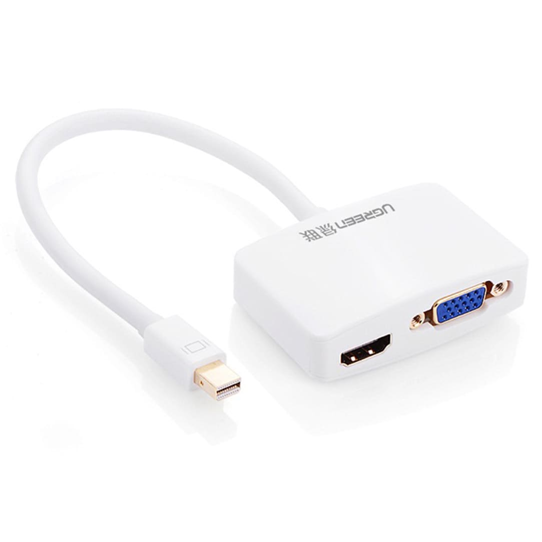 Cáp chuyển Ugreen 20421 Mini Displayport sang VGA + HDMI | Hàng chính hãng