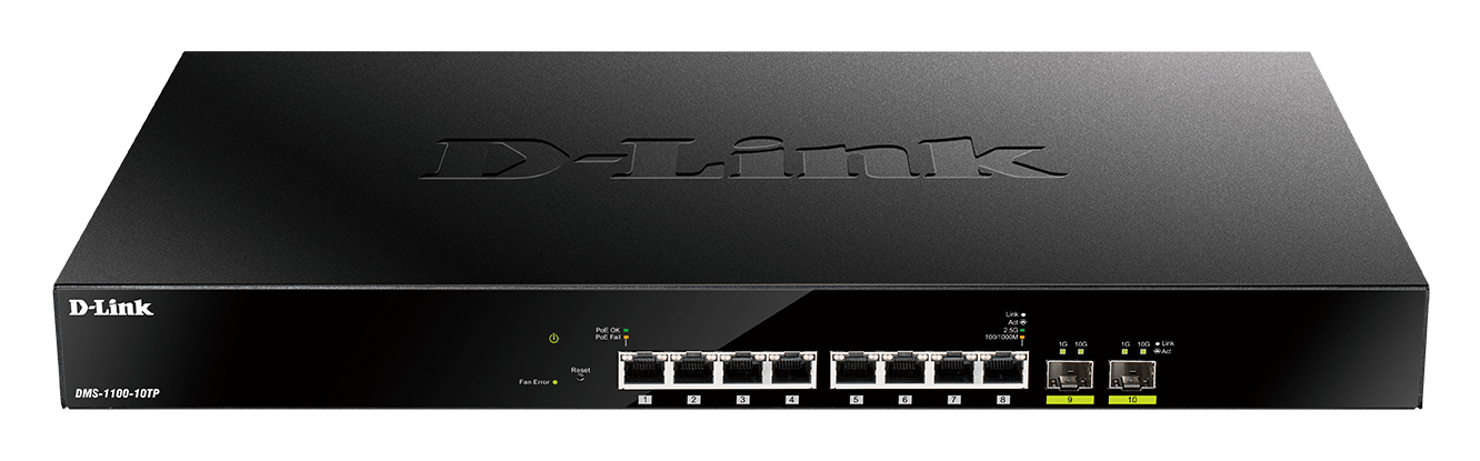 D-Link DMS-1100-10TP – Switch Smart Managed 10 cổng Multi-Gigabit PoE