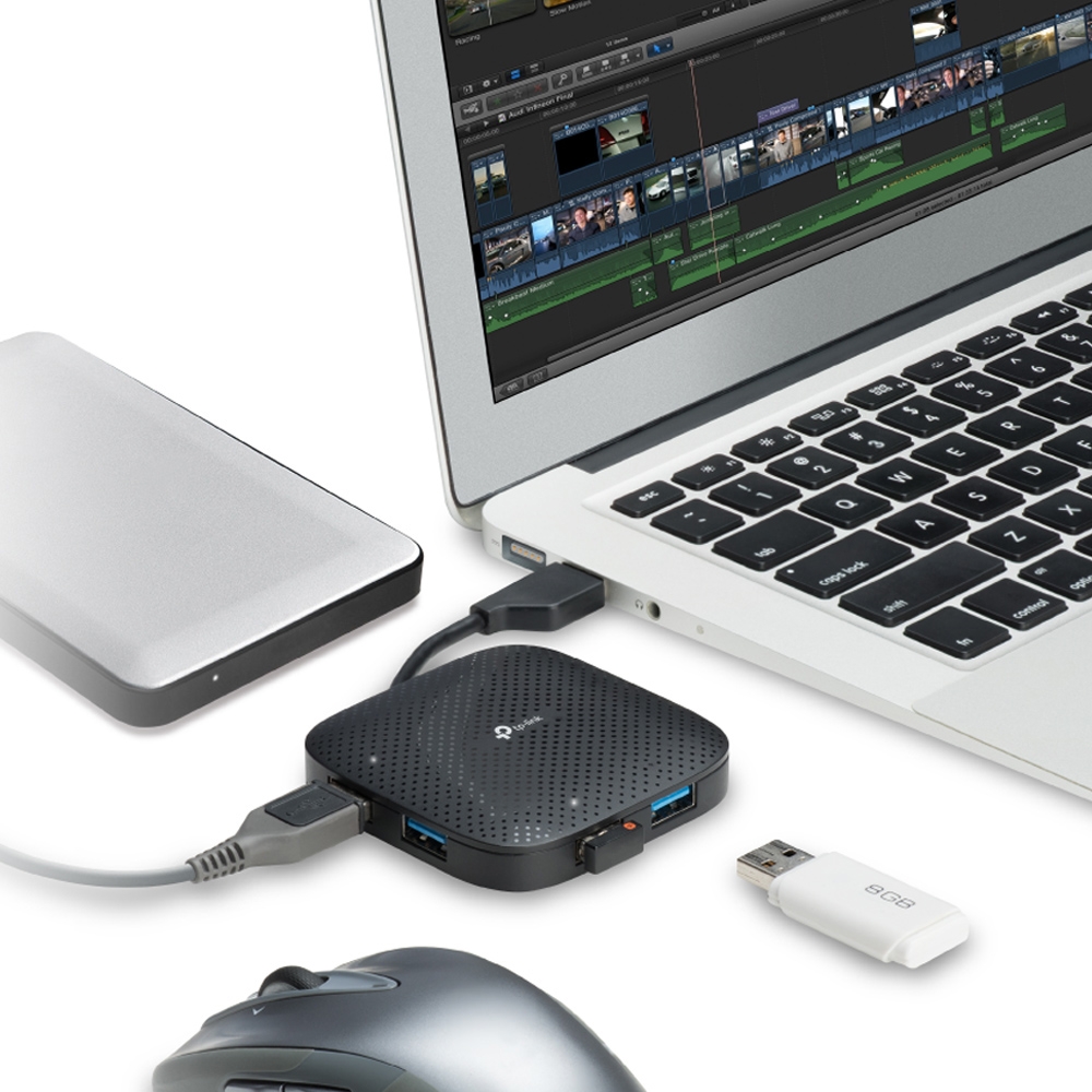 Hub USB 3.0 4 cổng TP-Link UH400 – Cáp gập gọn, cắm là chạy