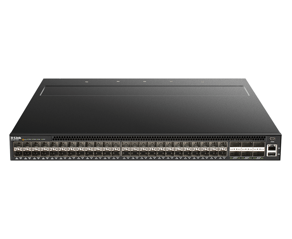 D-Link DQS-5000-54SQ28 – Switch Data Center Layer 3 48 cổng 25G và 6 cổng 100G