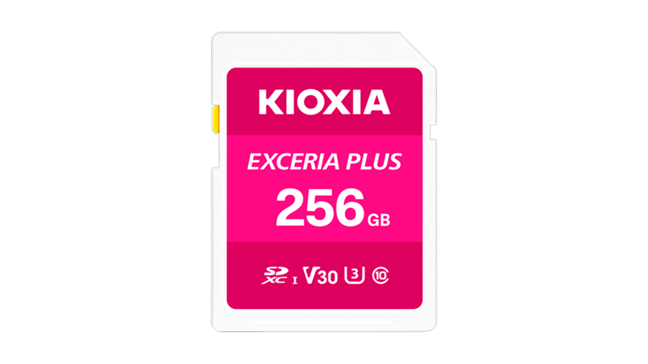 Thẻ nhớ KIOXIA EXCERIA PLUS SD 256GB LNPL1M256GG4 – UHS-I U3, V30, tốc độ đọc 100MB/s