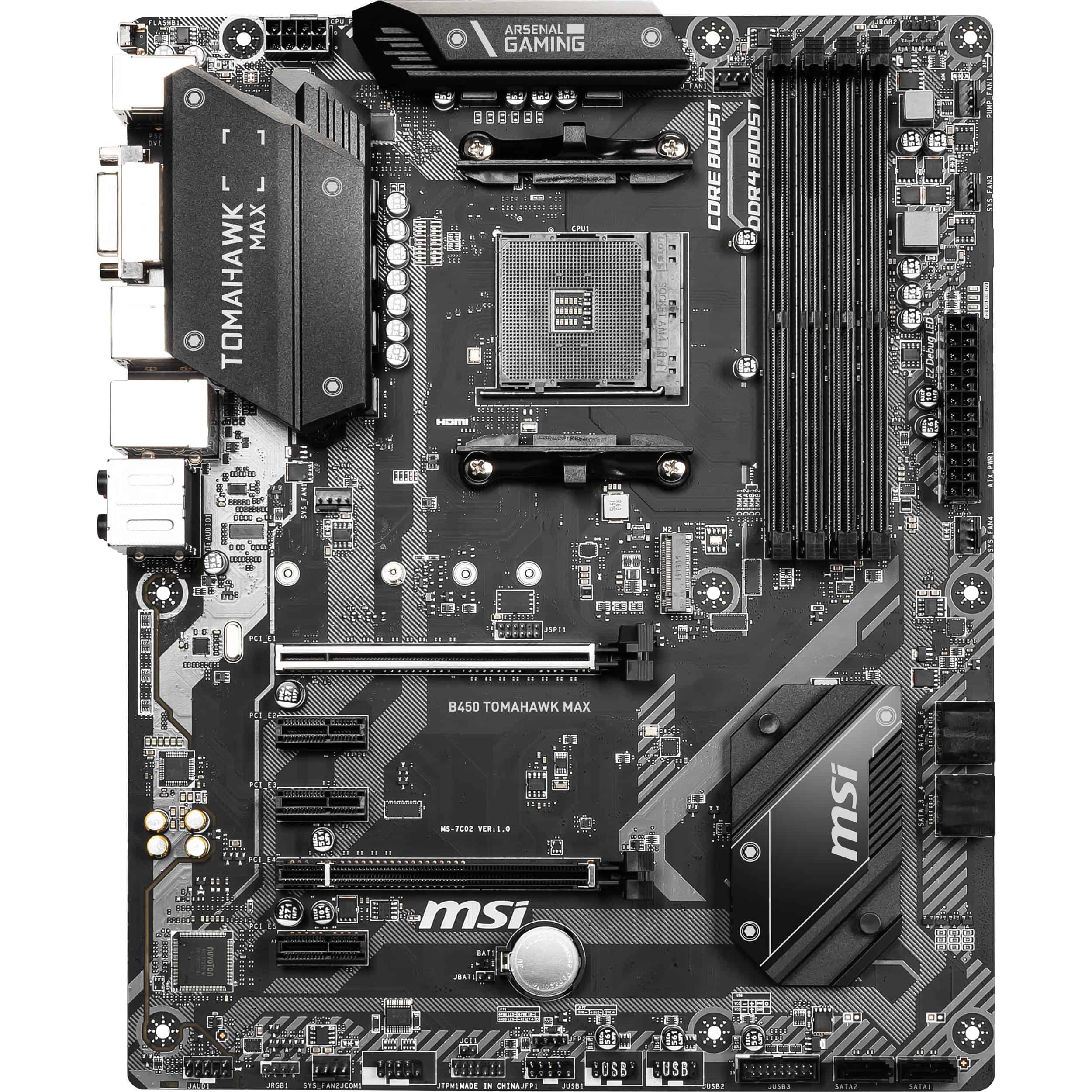 Mainboard MSI B450 TOMAHAWK MAX II cho game thủ