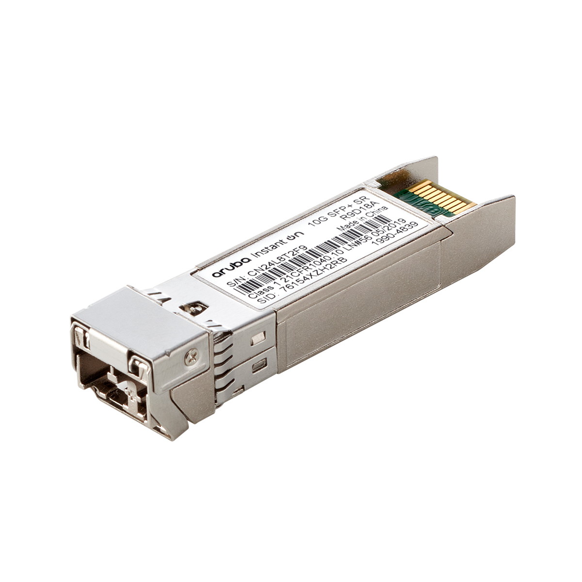 R9D18A Module Quang Aruba 10G SFP+ LC SR 300m OM3 MMF Transceiver | Hàng chính hãng