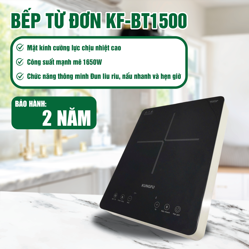 Bếp từ đơn kính ceramic KF-BTD1500