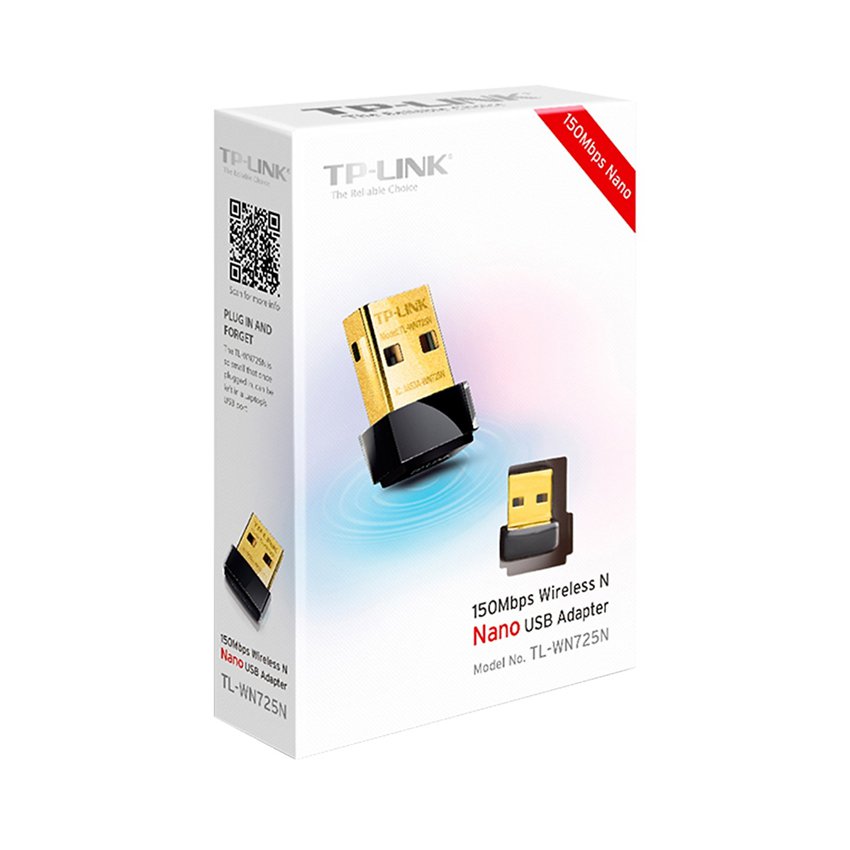 Card mạng không dây USB TP-Link TL-WN725N Wireless N150Mbps | Hàng chính hãng