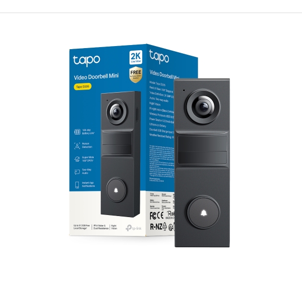 Chuông Cửa Camera Mini Tapo D205: Thiết Kế Nhỏ Gọn, Hình Ảnh 2K Sắc Nét