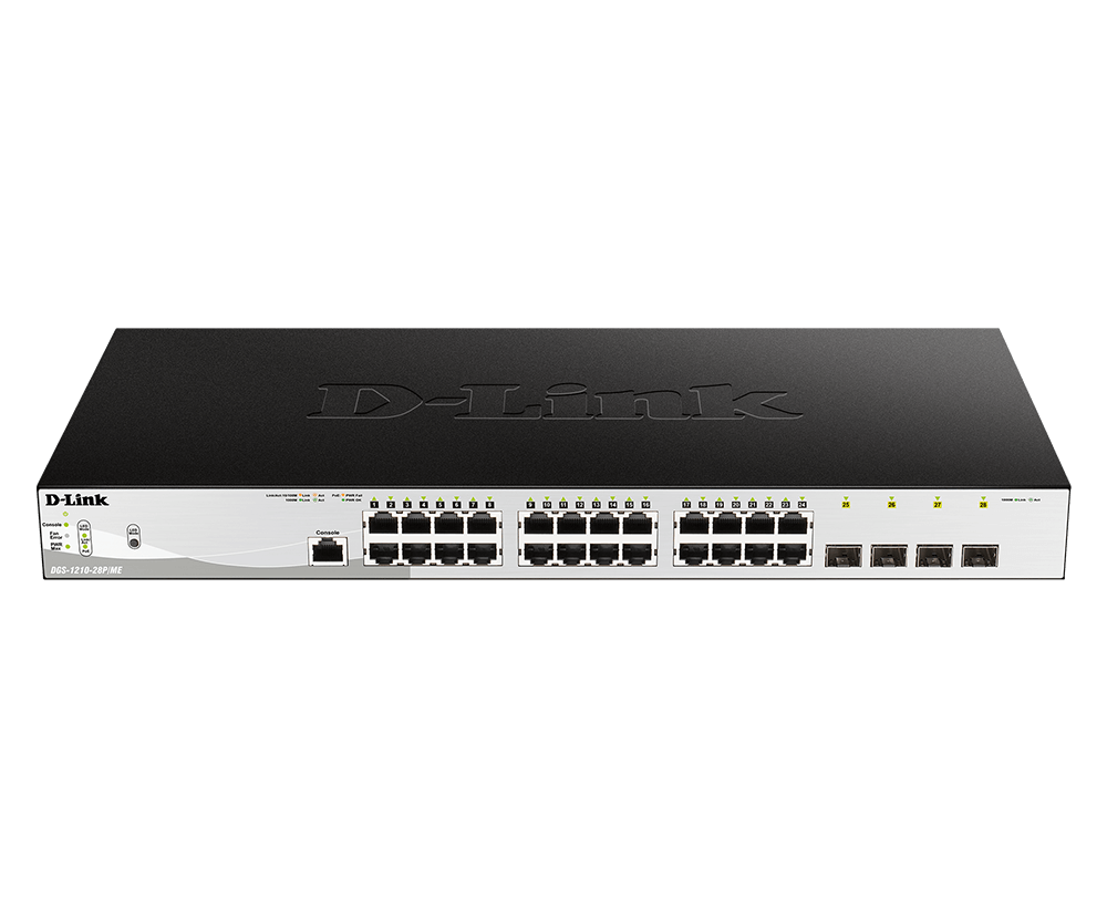 D-LINK DGS-1210-28P/ME – SWITCH GIGABIT POE METRO ETHERNET 28 CỔNG