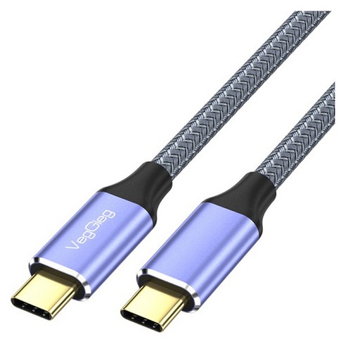 Cáp USB-C 3.1 VegGieg V-H921 – 100W, 10Gbps, 4K@60Hz, dài 2m