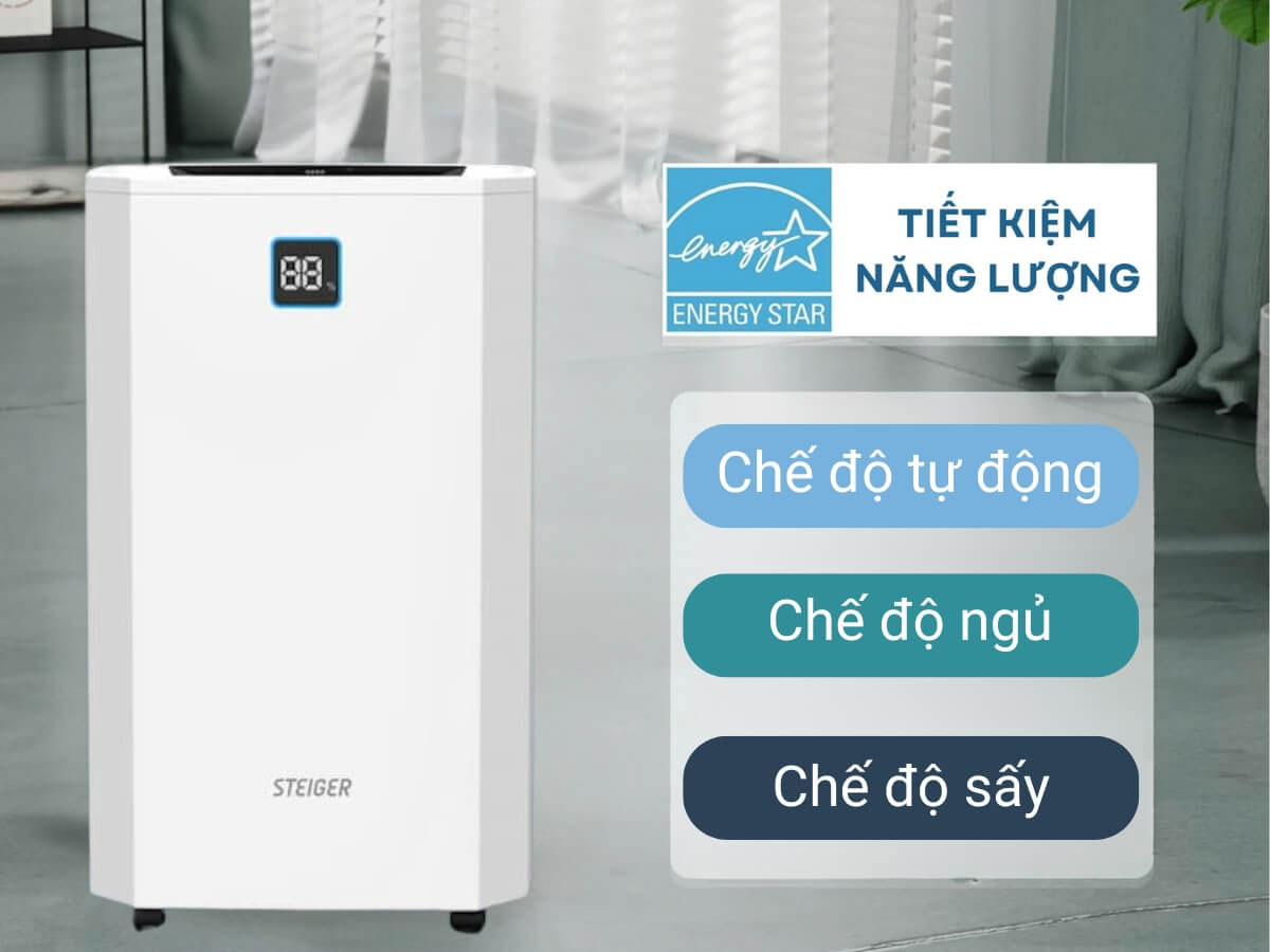 Máy Hút Ẩm Steiger STG-855DW: Giải Pháp Chống Nồm Ẩm Vượt Trội Cho Không Gian Lớn
