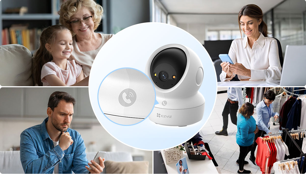 Camera WiFi EZVIZ H6C quay quét 360° – Pro 1080P, 2K, 2K+, 3K, G1 3K, G1 4K