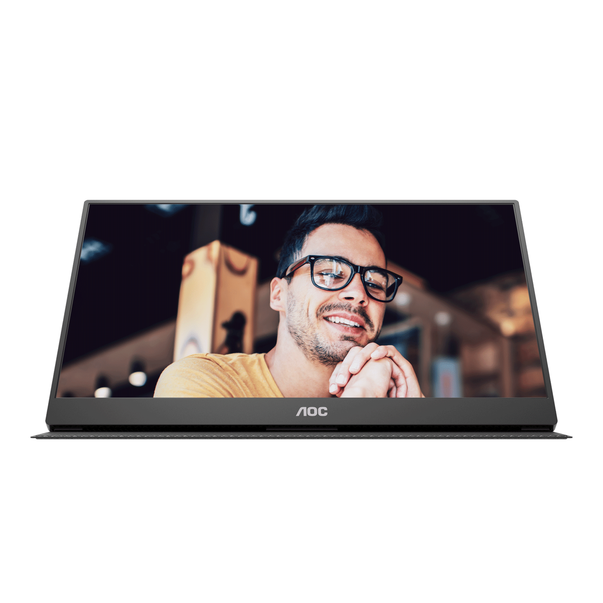 Màn hình di động AOC 16T20 | 15.6 inch, Full HD, IPS, 60Hz, 5ms, 16.7 triệu màu, USB-C, kèm Foldable Smart Cover