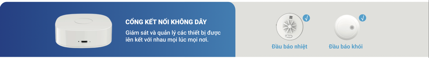 Thiết Bị Trung Tâm Gateway Báo Cháy Thông Minh – Kết Nối WiFi, Quản Lý Qua App Tuya