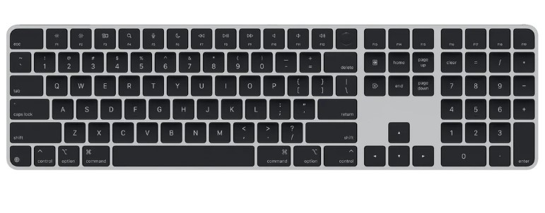Bàn Phím Apple Magic Keyboard With Touch ID and Numeric Keypad for Mac – Black (MXK83ZA/A)