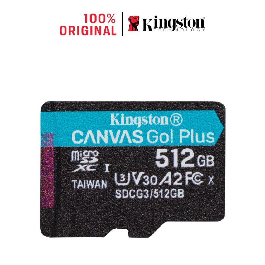 Thẻ nhớ Kingston microSDXC Canvas Go! Plus 512GB | Hàng chính hãng