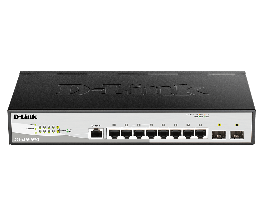 SWITCH D-LINK DGS-1210-10/ME 10 PORT GIGABIT METRO ETHERNET