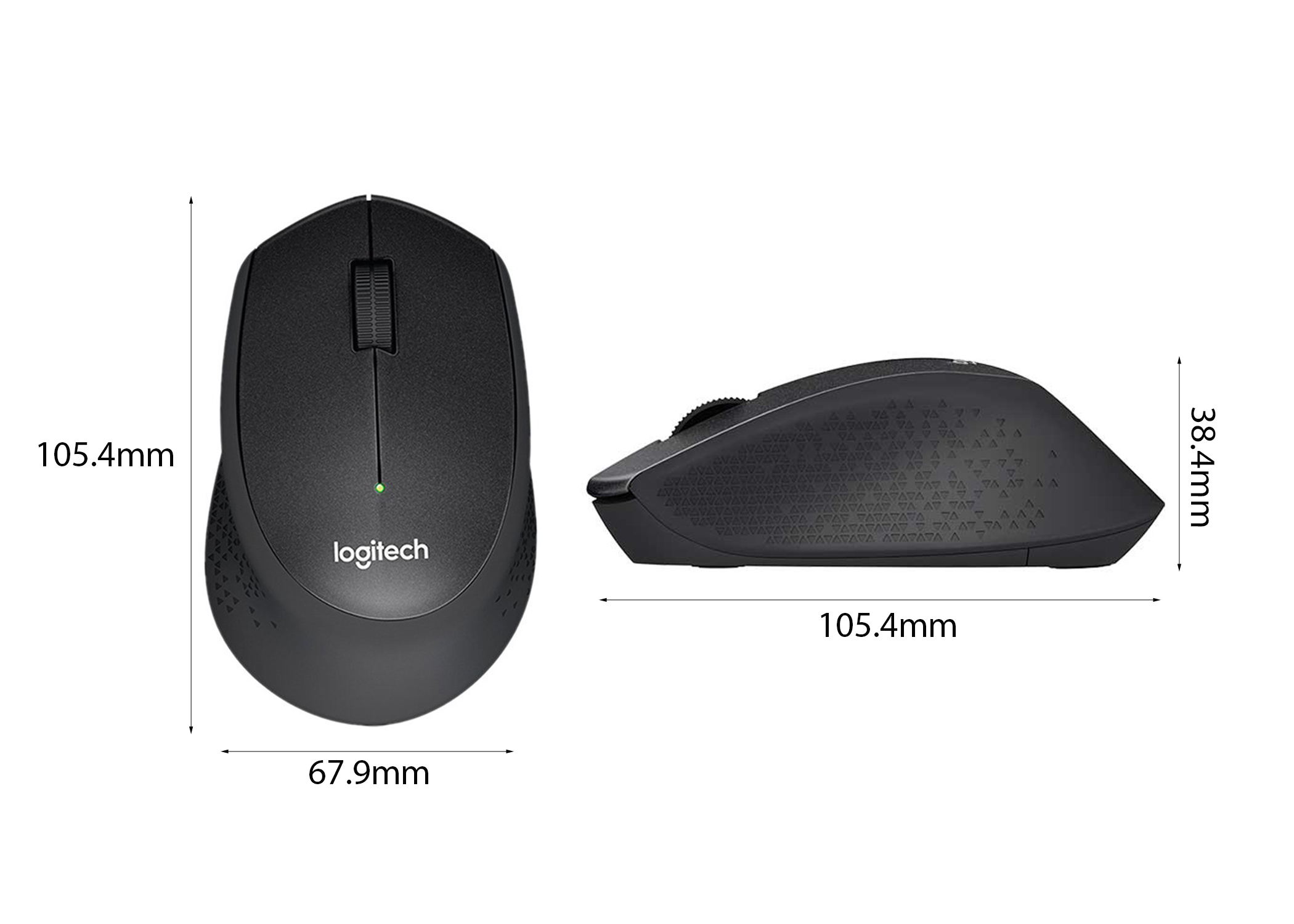 Chuột không dây Logitech M331 ĐEN 910-004914 | Hàng chính hãng