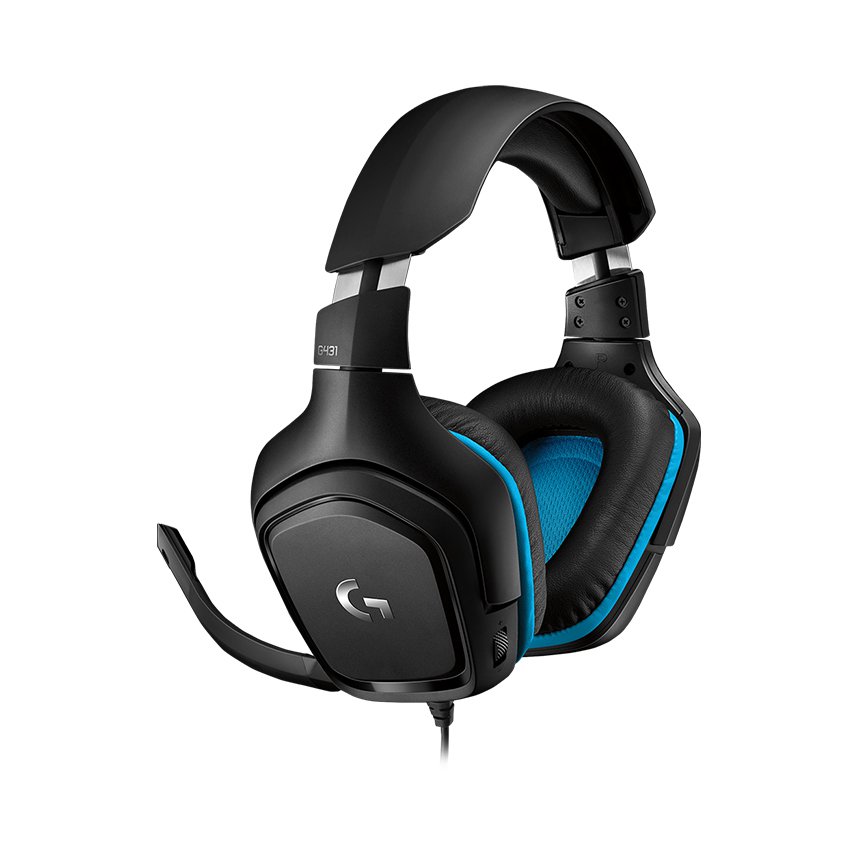 Tai nghe Logitech G431 7.1 Surround Sound Gaming  (981-000774) | Hàng chính hãng