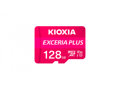 Thẻ nhớ KIOXIA EXCERIA PLUS microSD 128GB LMPL1M128GG2 – UHS-I U3, V30, hỗ trợ 4K