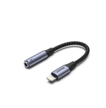 Cáp USB Lightning to 3.5mm  UNITEK M1208A | Hàng chính hãng