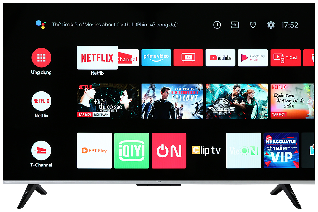 Tivi google TCL 4K 50 Inch 50P755 | Hàng chính hãng